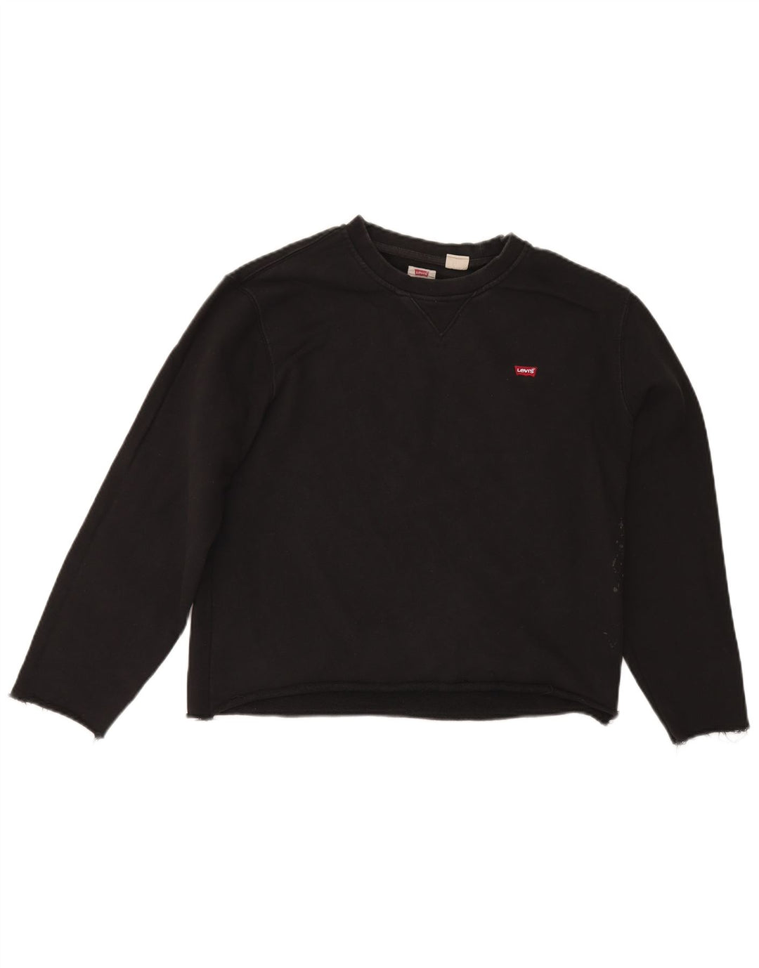 Levi's Sweat-Shirt Oversize Standard Femme UK 14 Noir Moyen