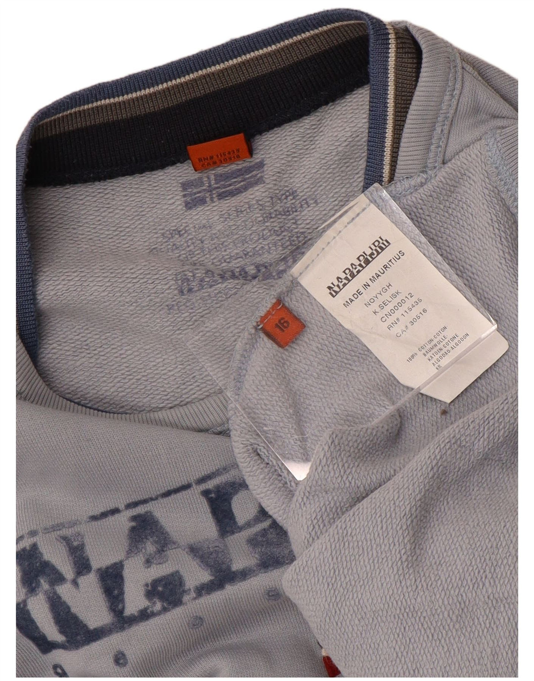 NAPAPIJRI Sweatshirt Graphique Graphique Garçon 15-16 ans Gris