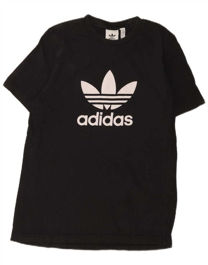 Adidas T-shirt graphique pour homme en coton noir moyen