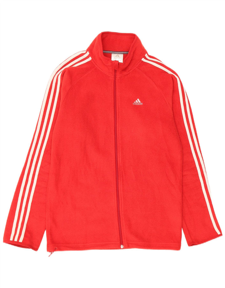 Adidas Veste polaire pour homme UK 34 XS Rouge Polyester