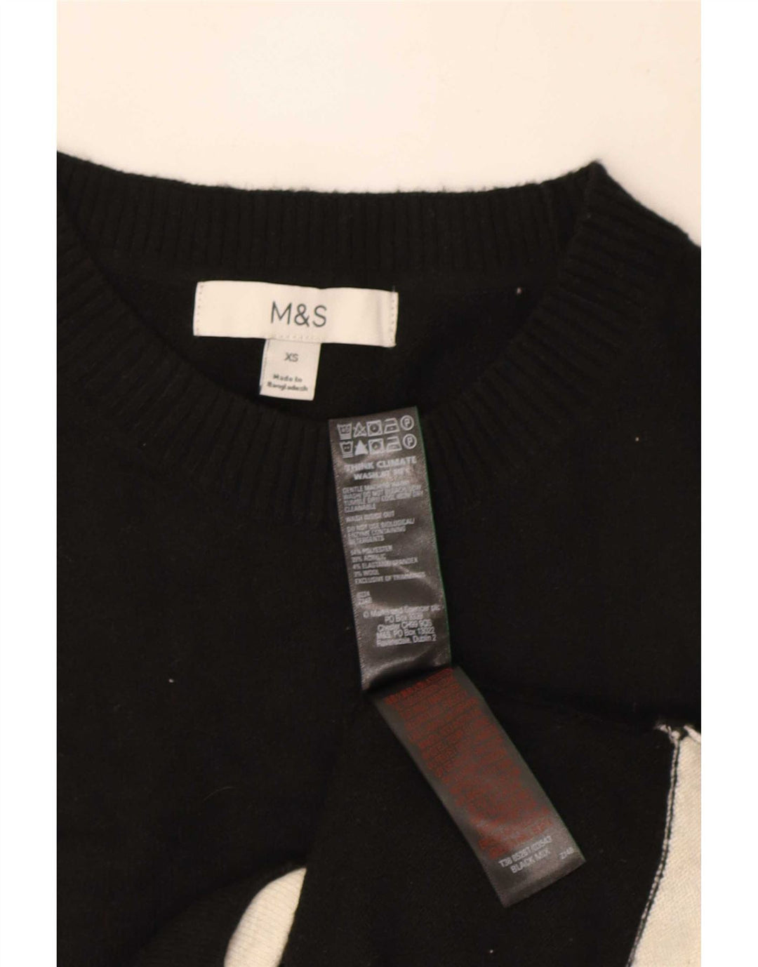 Marks & Spencer Débardeur Femme UK 6 XS Noir Polyester