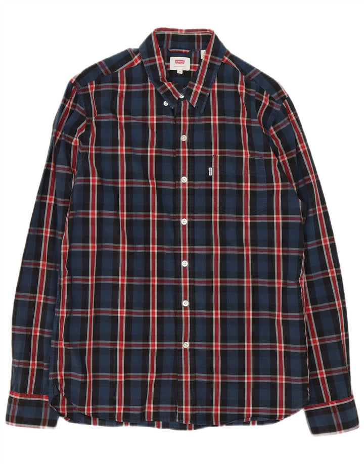 Levi's Chemise Homme Bleu Marine Moyen Carreaux Coton