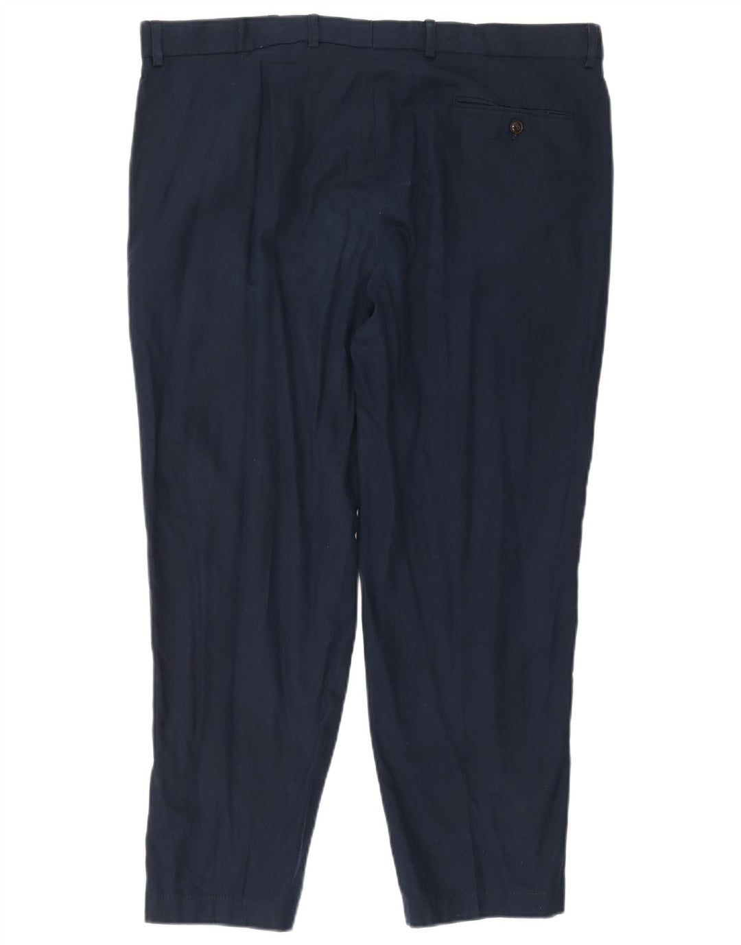 Marks & Spencer Pantalon Chino Regular Homme W40 L31 Bleu Marine Lin