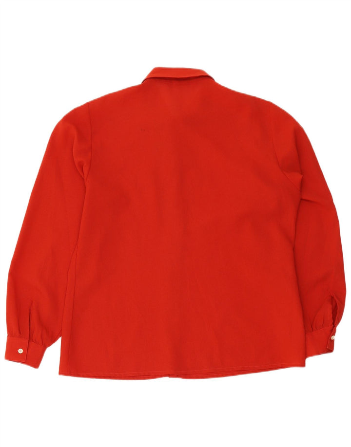 Primavera Firenze Chemisier surdimensionné pour femme US 4 Petit Rouge Polyester