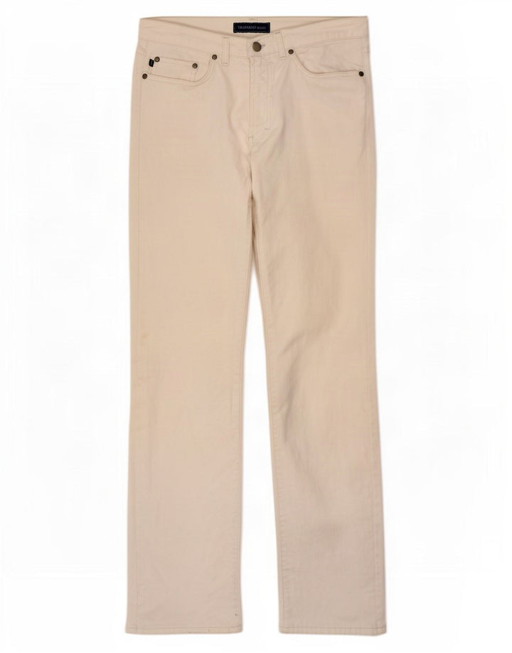 Trussardi Jean Droit W33 L33 Blanc Coton Homme