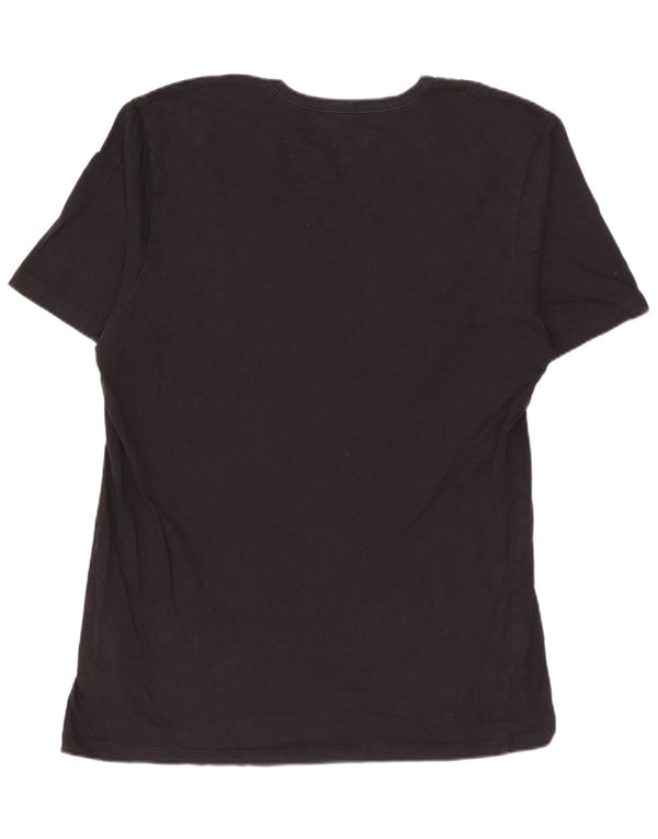 HUGO BOSS T-Shirt Top Noir Moyen Coton Homme