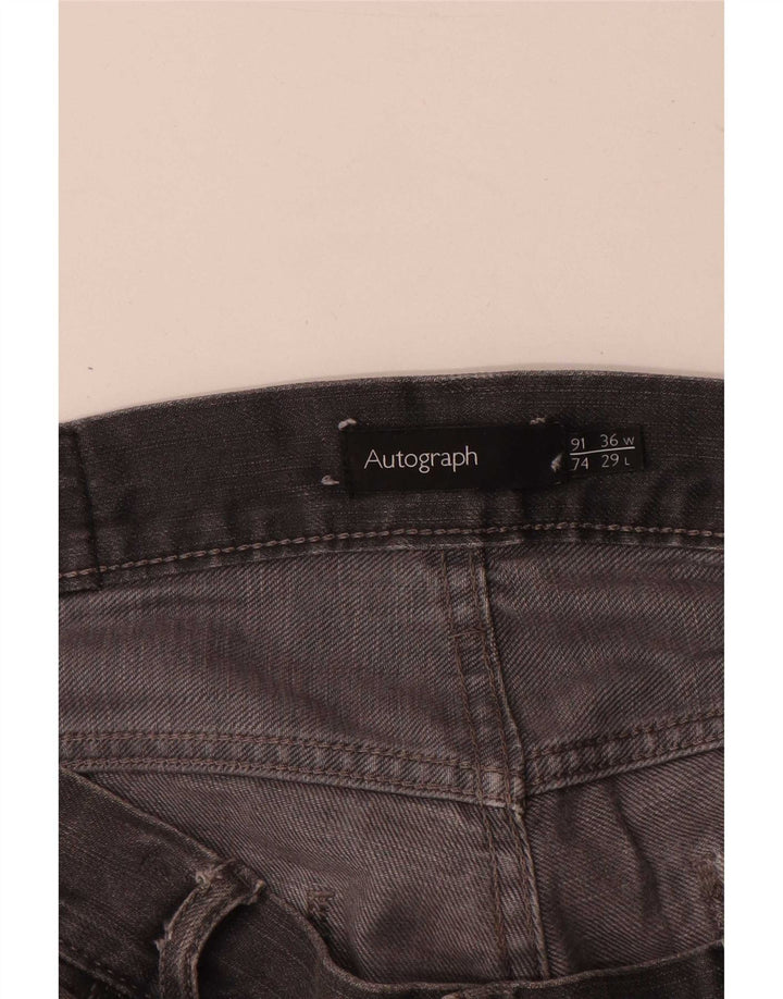 Marks & Spencer Jean droit Autograph homme W36 L29 gris coton