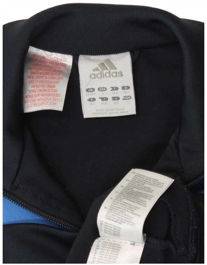 Adidas Veste de Survêtement Garçon 13-14 Ans Bleu Marine Colourblock