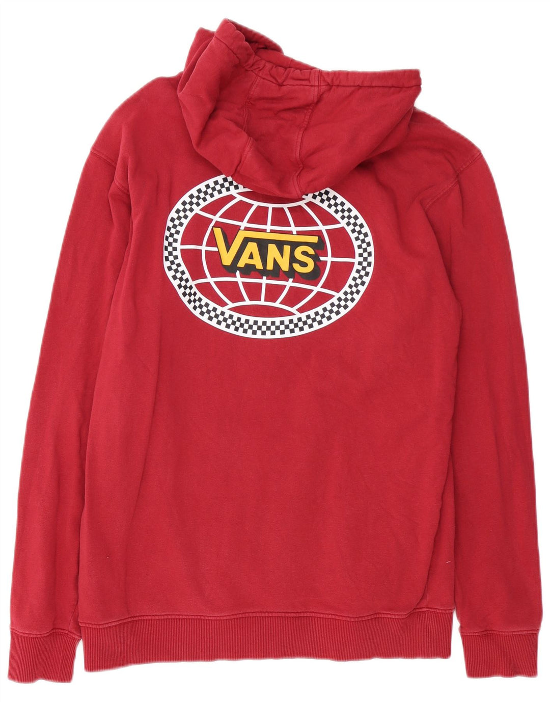 Vans Pull à capuche graphique en coton rouge moyen homme