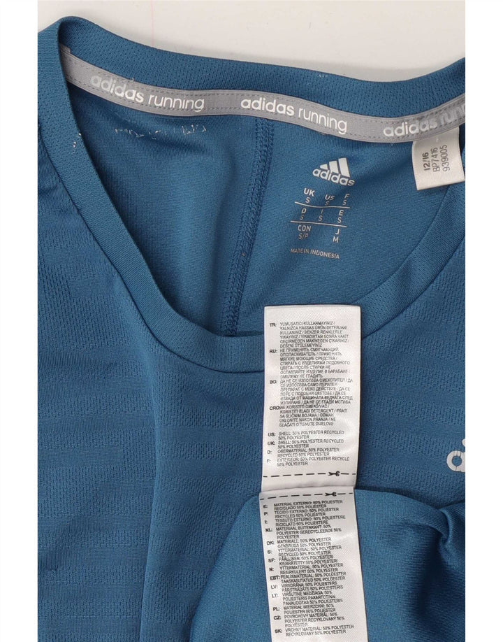Adidas Hommes Climacool T-Shirt Haut Petit Bleu Polyester