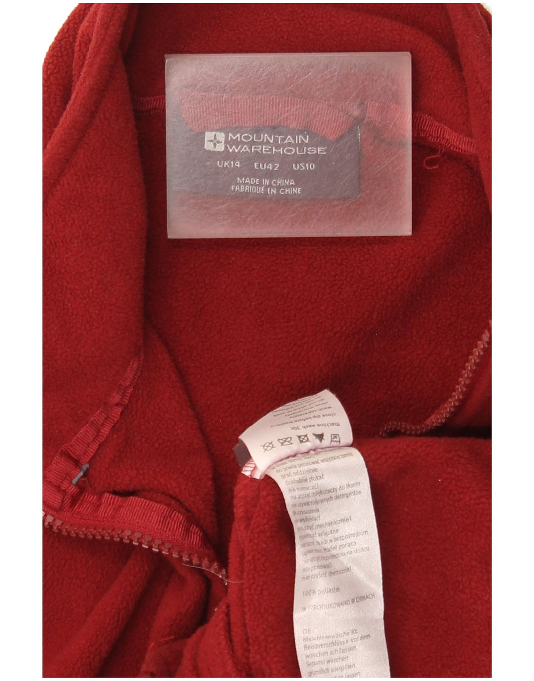 Mountain Warehouse Veste polaire pour femme UK 14 Large Bordeaux Polyester
