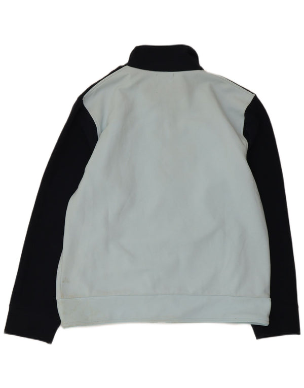 KAPPA Veste de survêtement pour femme UK 18 XL Bleu Colorblock Polyester