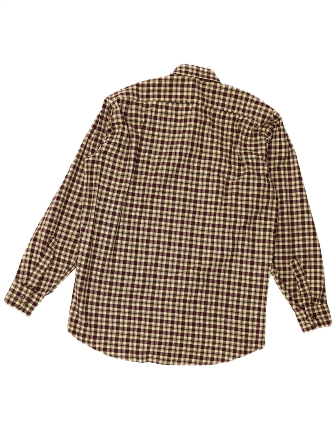 VINTAGE Chemise en flanelle pour homme à carreaux multicolores moyens