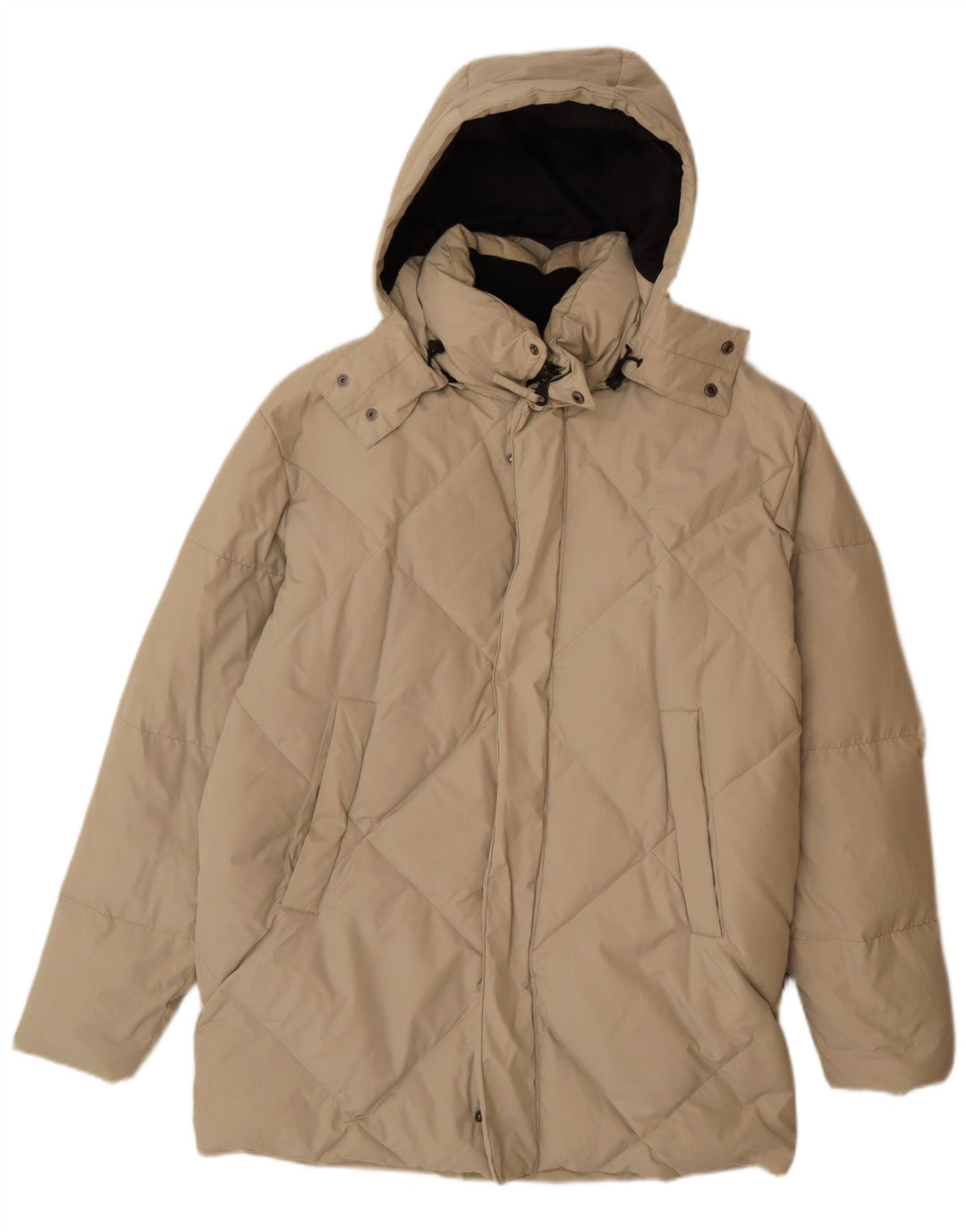 DIADORA Manteau matelassé à capuche pour homme UK 38 Beige moyen Polyester