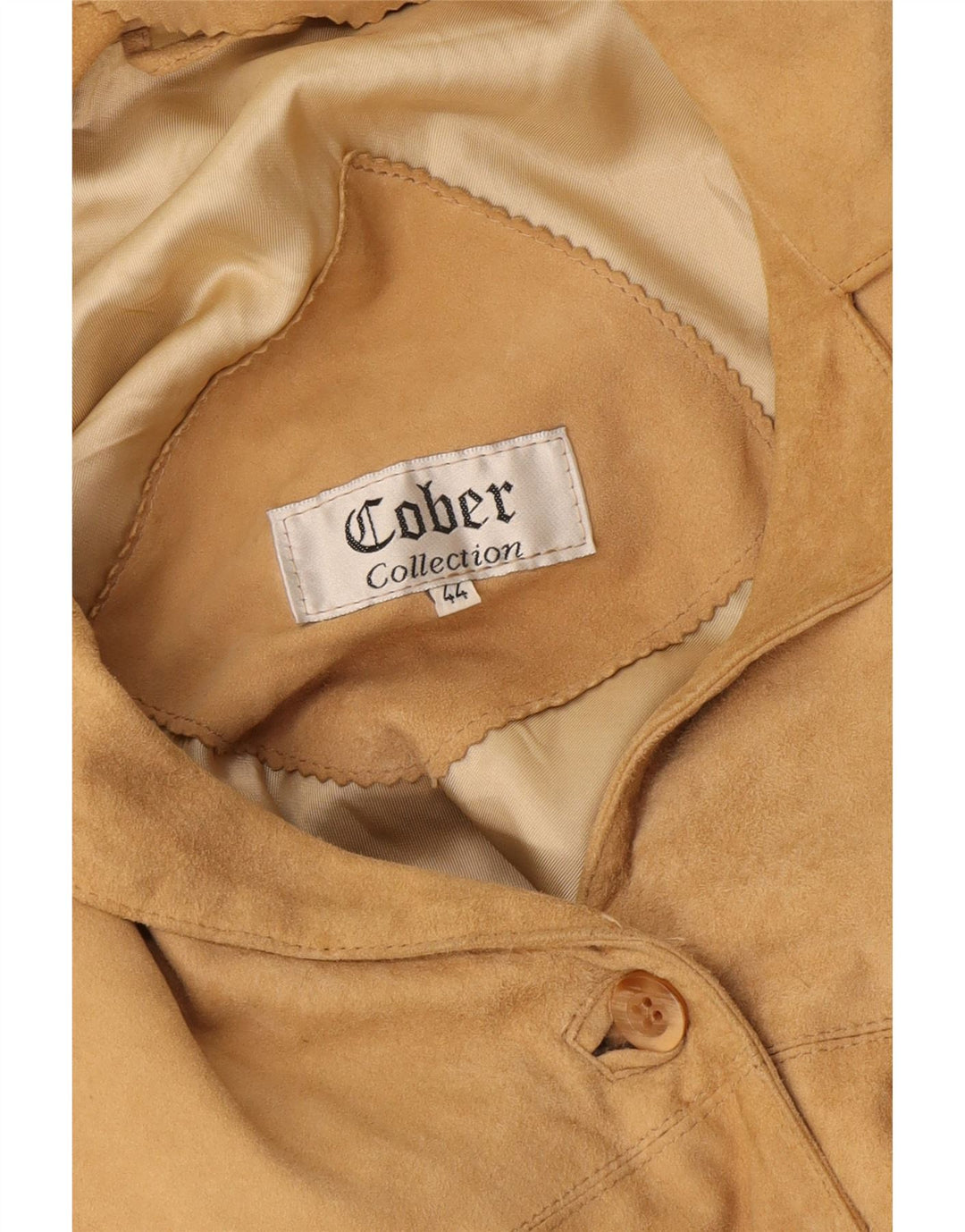 veste en daim femme vintage IT 44 Beige moyen