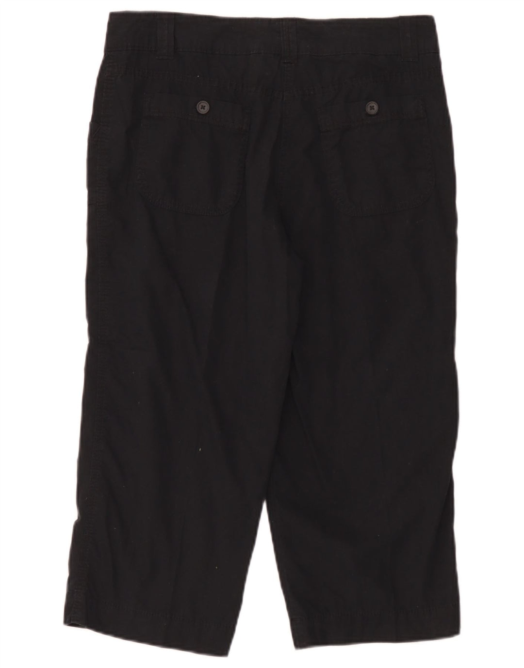 Marks & Spencer Pantalon capri droit pour femme UK 12 Medium W32 L20 Noir