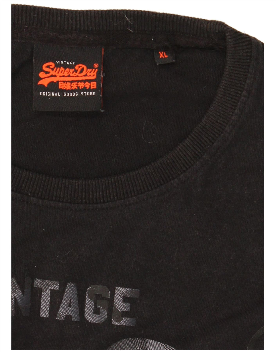 Superdry T-Shirt Graphique Homme XL Noir