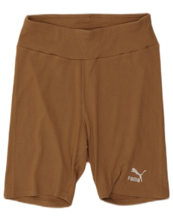 Puma Short de sport pour femme UK 14 Large Beige Coton