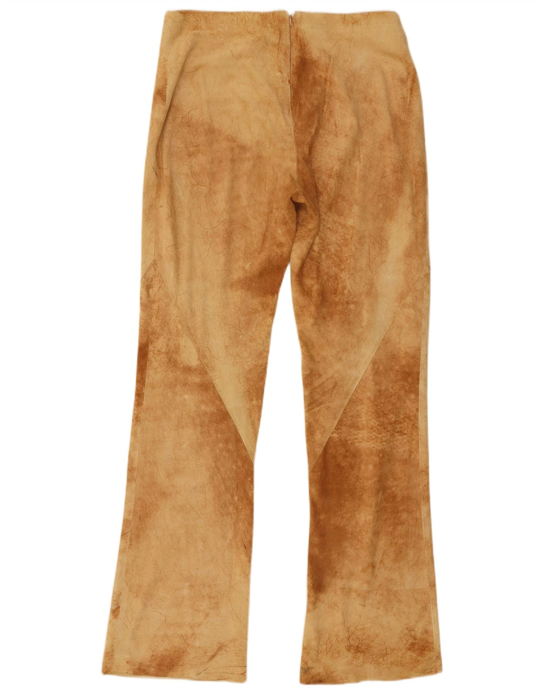 Pantalon bootcut femme vintage IT 40 Petit W30 L31 Brown Tie Dye