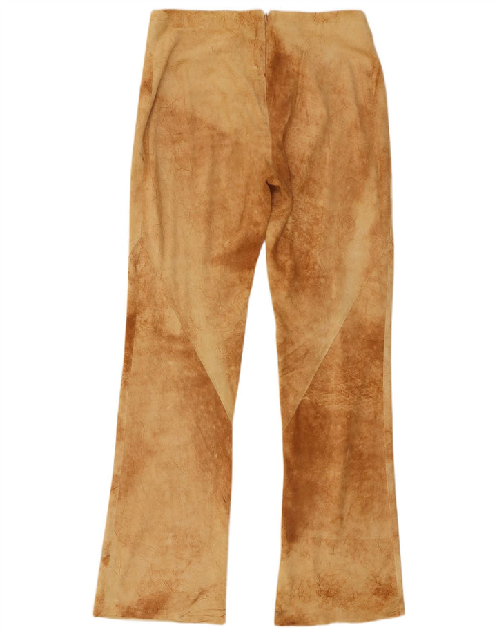 Pantalon bootcut femme vintage IT 40 Petit W30 L31 Brown Tie Dye