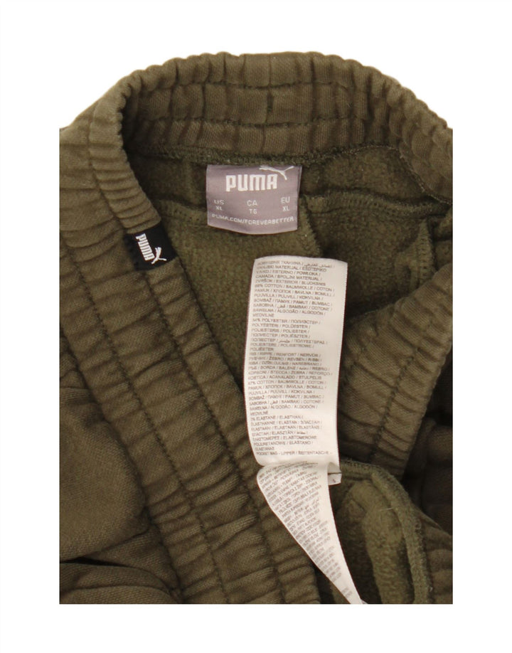 PUMA Pantalon de survêtement pour homme XL en coton vert