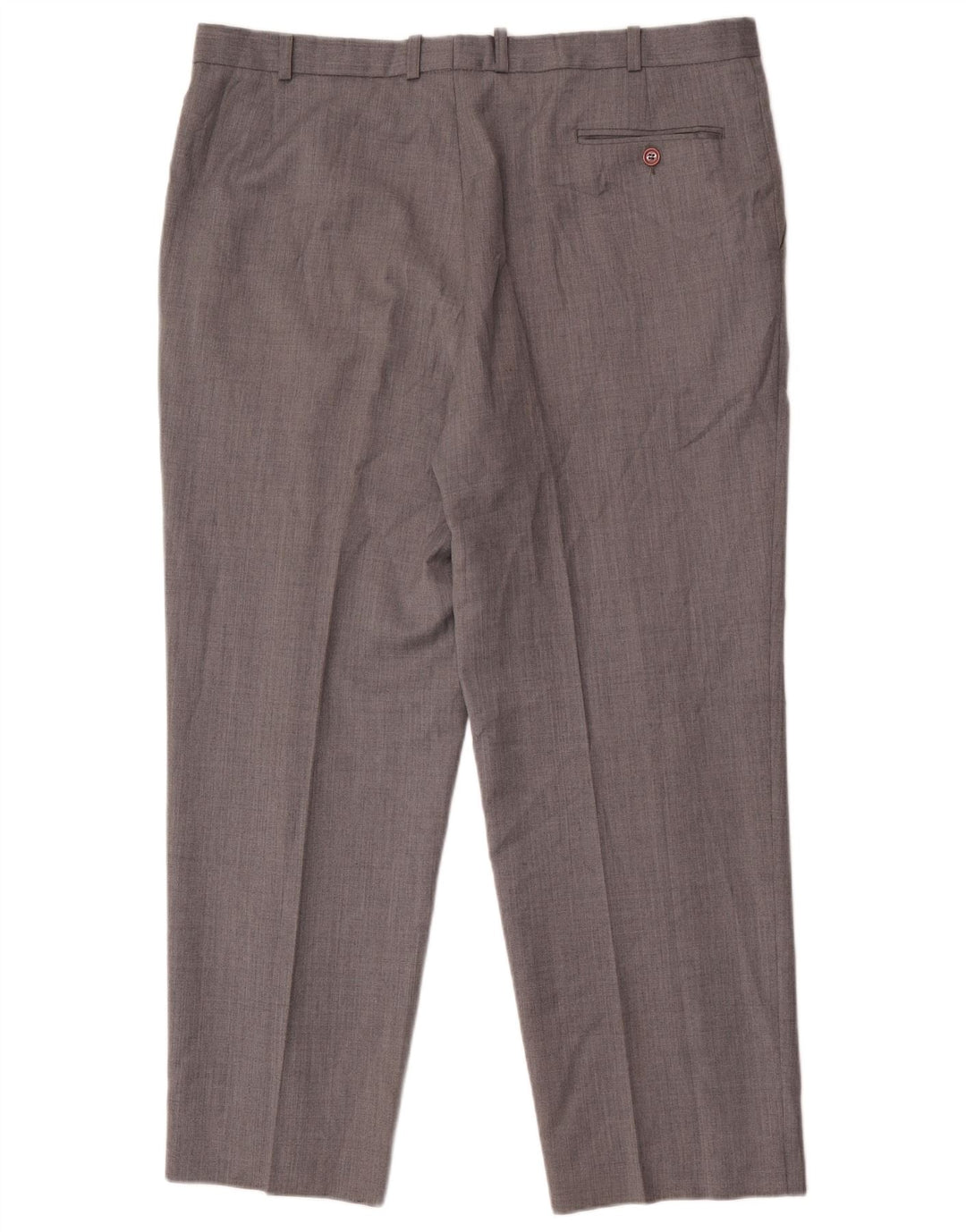 Marks & Spencer Pantalon de Costume Droit Homme W40 L29 Gris Laine