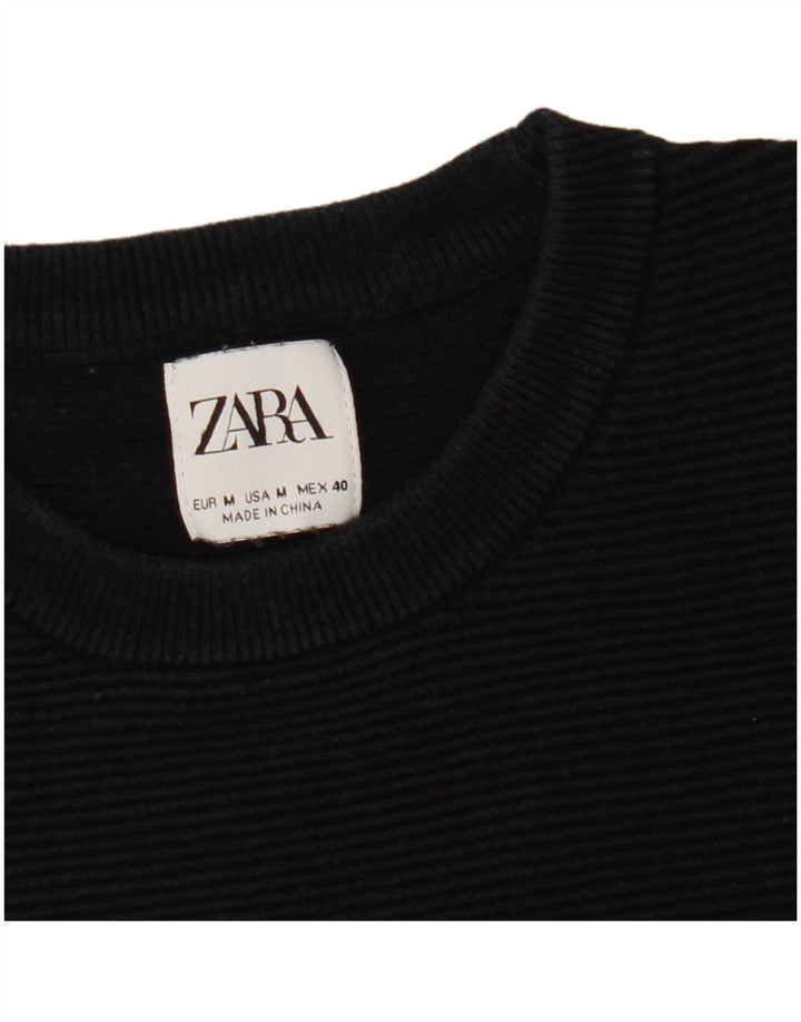 Zara Pull ras du cou pour femme UK 14 Bleu marine moyen