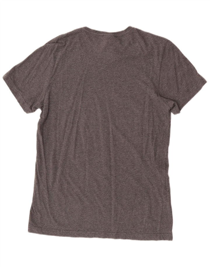 Adidas T-Shirt Graphique Homme Gris Moyen Moucheté Coton