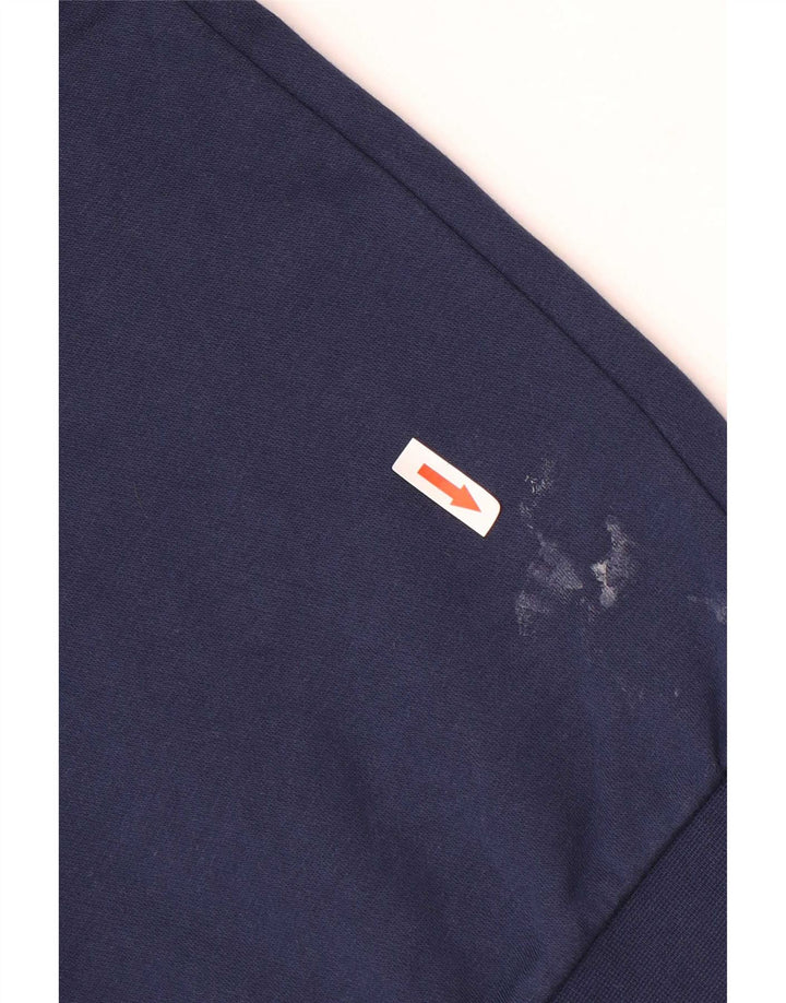 Adidas Sweat-shirt graphique pour homme en coton bleu marine Taille S