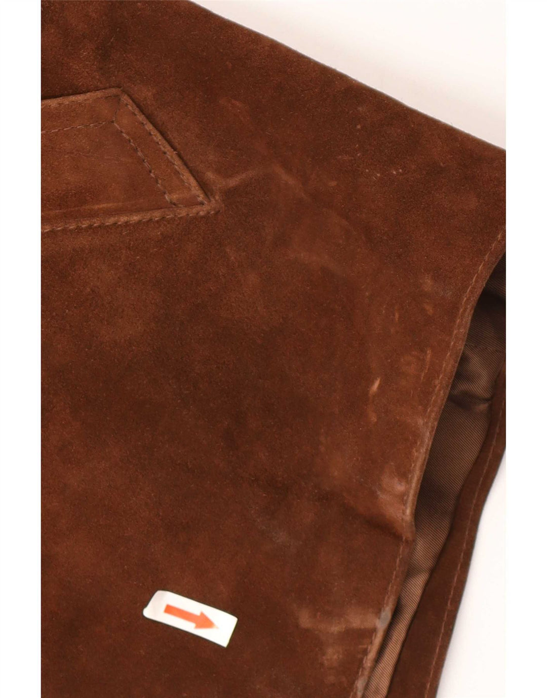 veste en daim homme vintage UK 36 Petit Brun