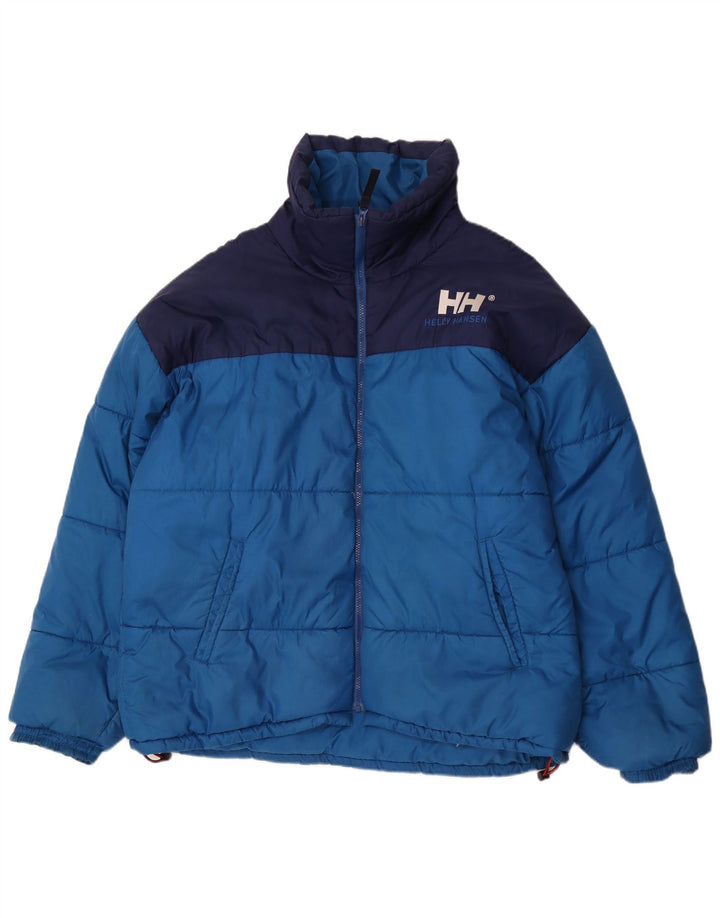 Helly Hansen Veste rembourrée pour homme UK 42 XL Bleu Colorblock Nylon