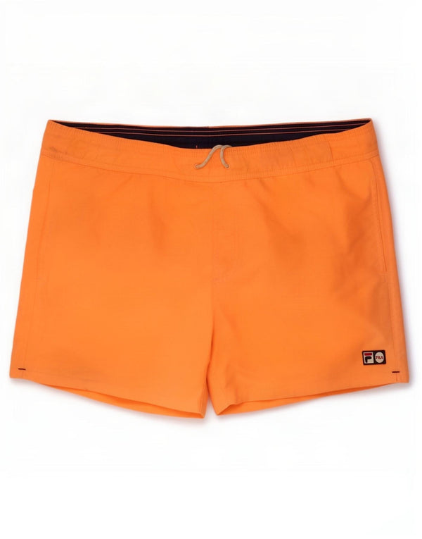 Fila Short de bain homme grand orange polyester