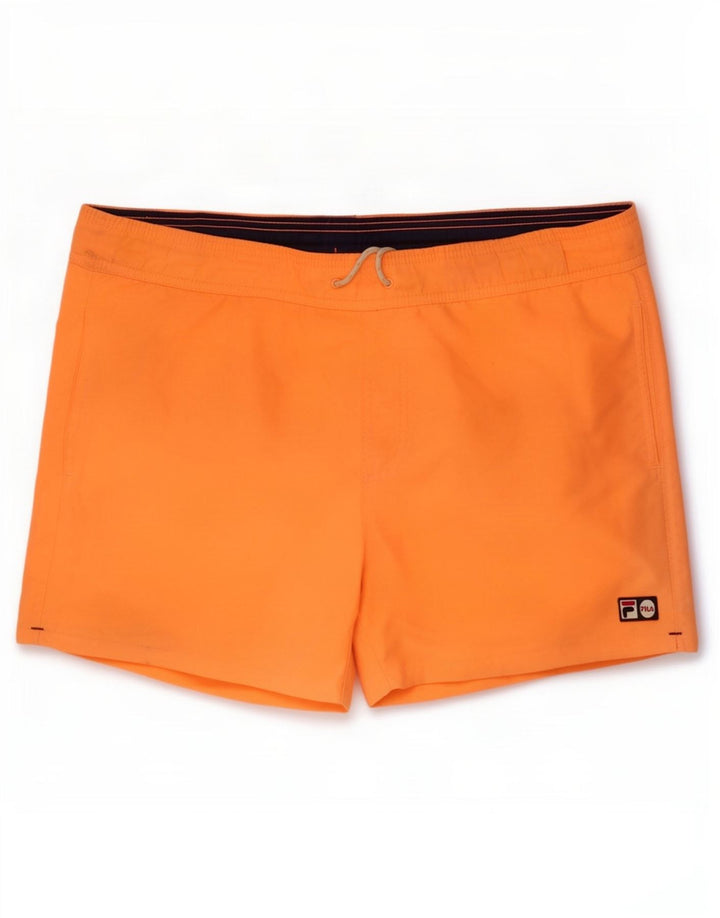 Fila Short de bain homme grand orange polyester