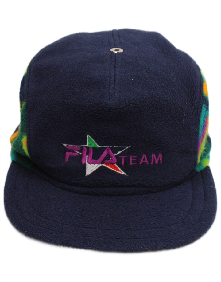 Fila Casquette de Baseball Graphic Fleece Homme Bleu Marine Moyen Polyester Géométrique