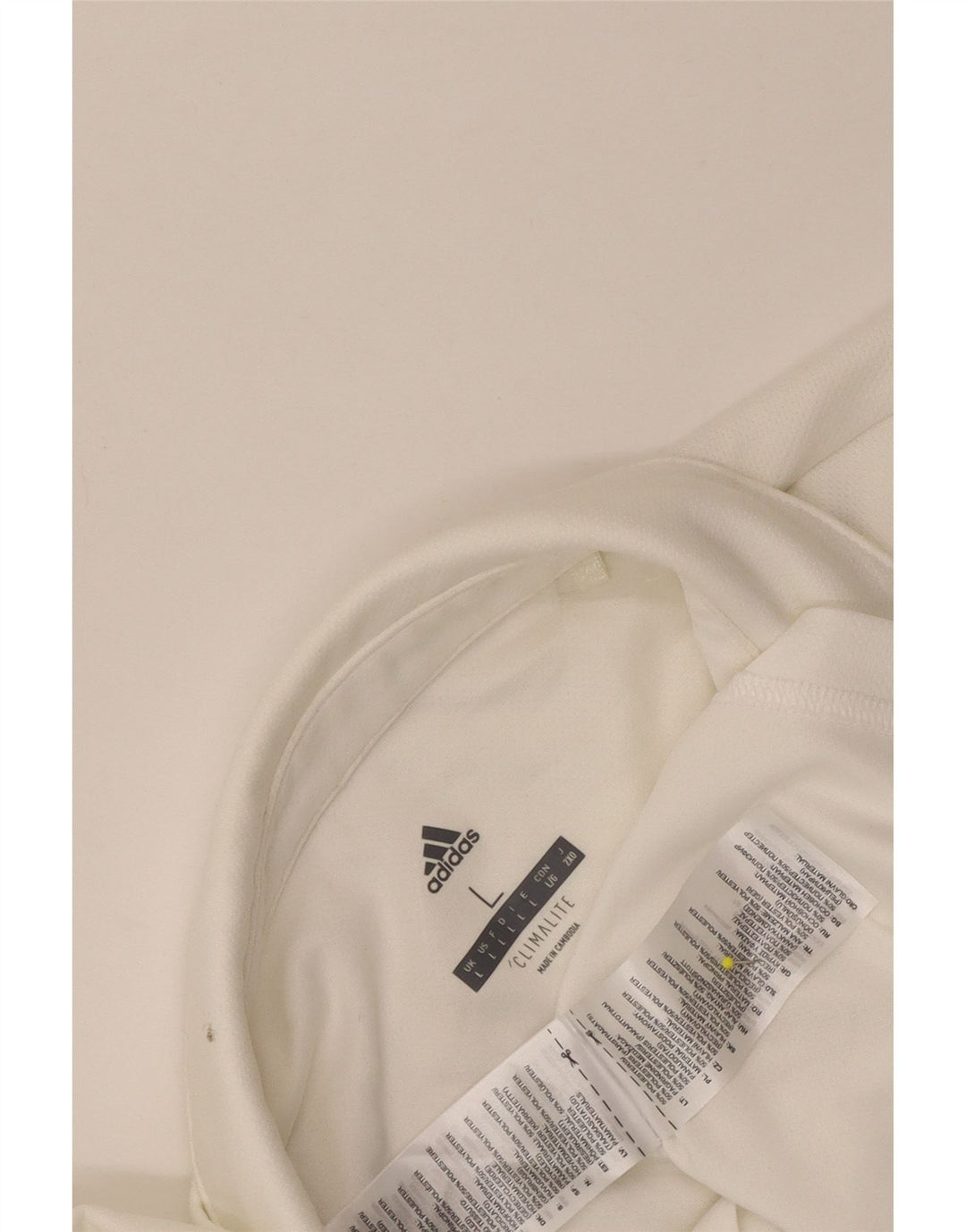 Adidas Hommes Climalite Polo Grand Blanc Polyester