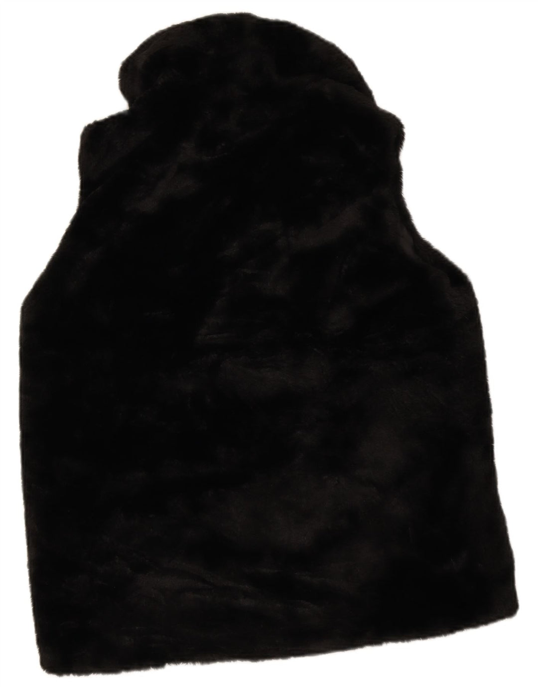 M&Co Gilet en fausse fourrure pour femme UK 12 Medium Noir Polyester