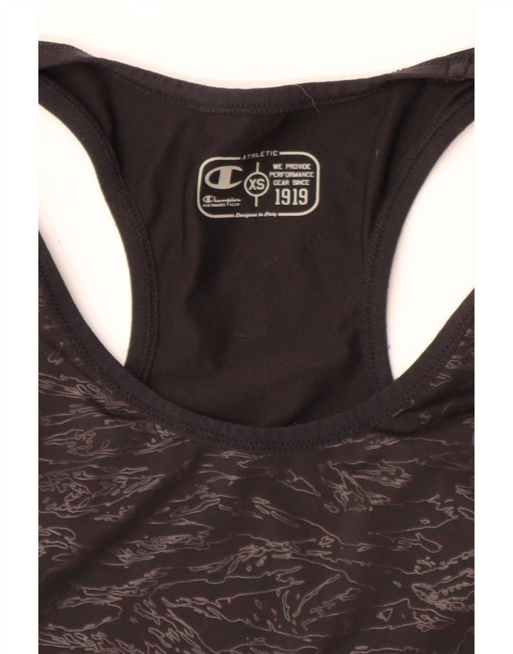 Champion Débardeur à motif abstrait pour femme UK 4 XS Noir