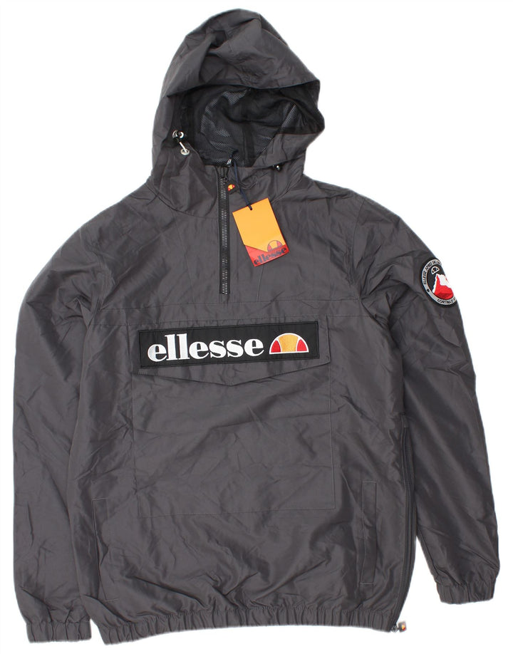ELLESSE Veste de pluie à capuche pour homme UK 36 Small Gris