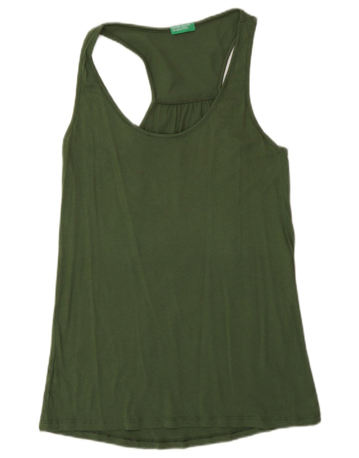 Benetton Débardeur Femme UK 6 XS Vert