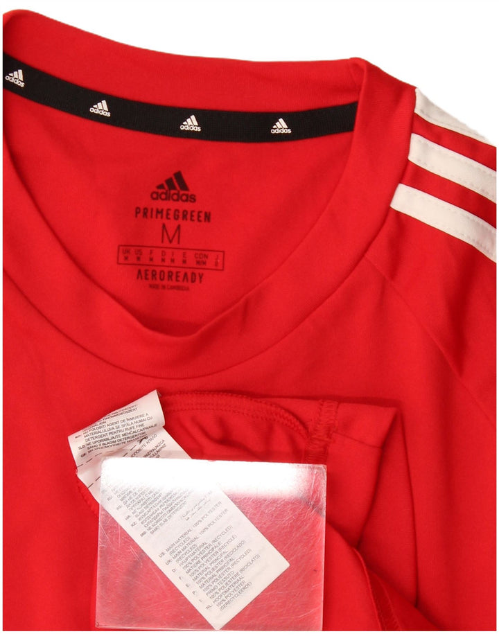 Adidas Homme Aeroready T-Shirt Haut Rouge Moyen Polyester