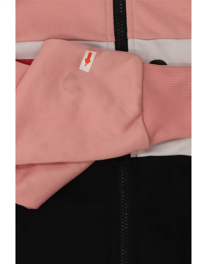 Fila Veste de survêtement graphique pour femme UK 6 XS Multicolore Colourblock