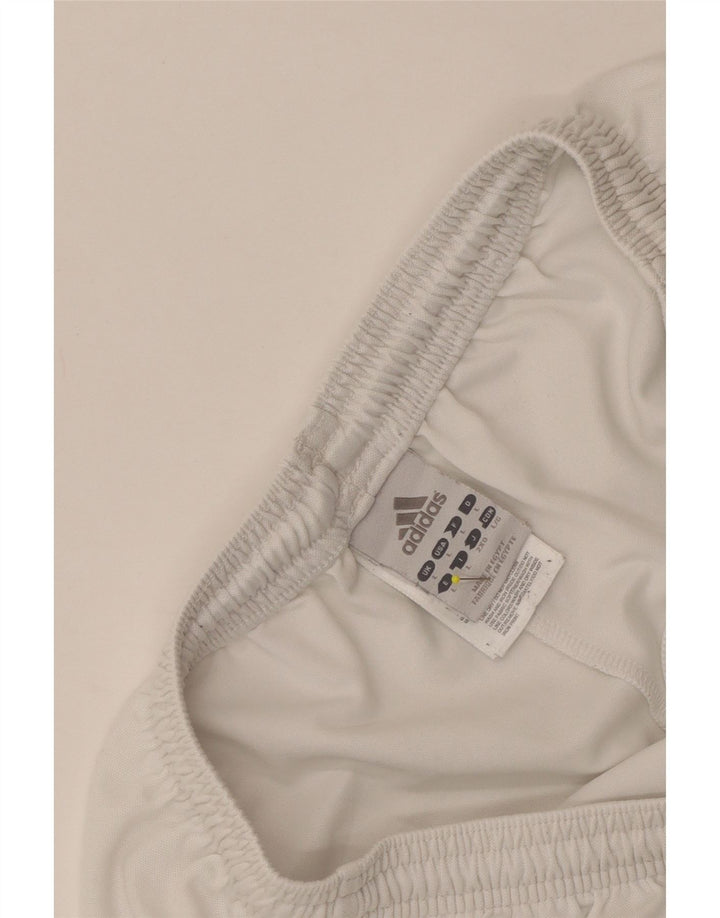 ADIDAS Short de sport Climalite pour hommes, grand, blanc, polyester