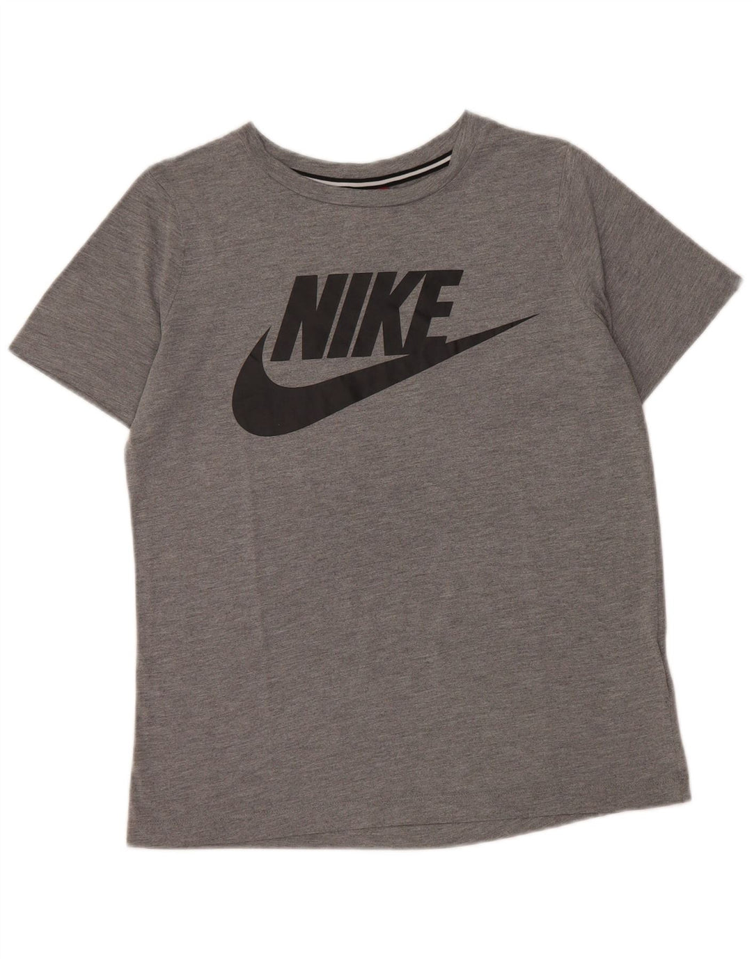 NIKE T-shirt graphique pour femme UK 10 Small Gris Polyester