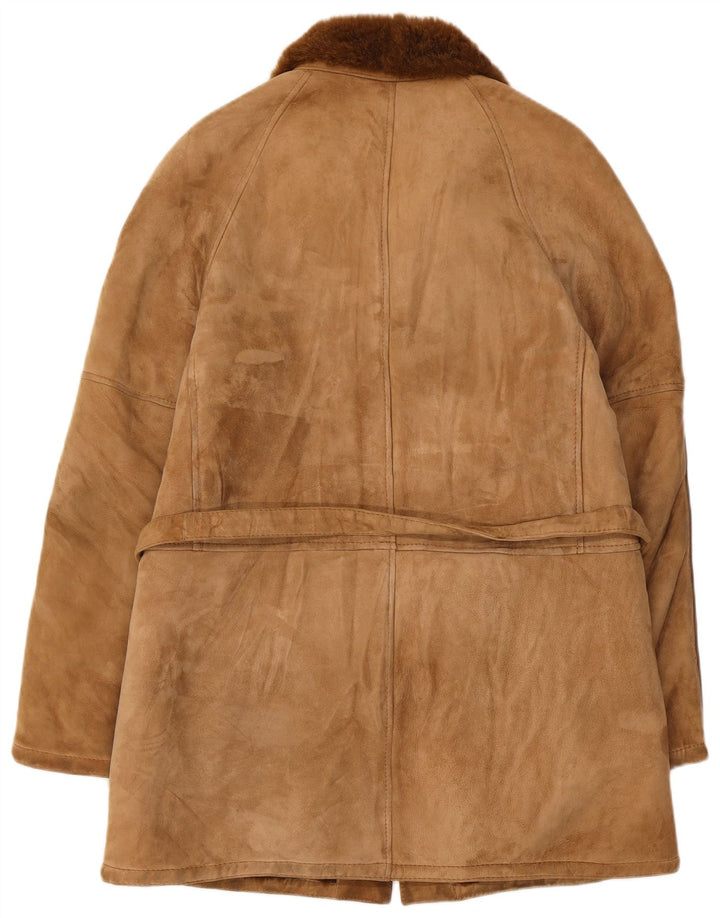 Manteau en peau de mouton vintage pour hommes IT 48 Beige moyen