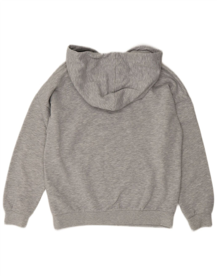 Fila Pull à capuche surdimensionné pour femme UK 10 Small Gris Polyester