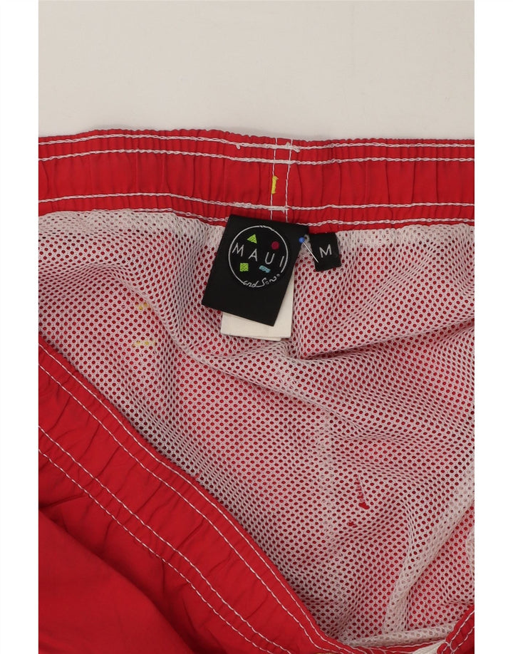 Maui and Sons Short de Bain Homme Rouge Moyen Polyamide