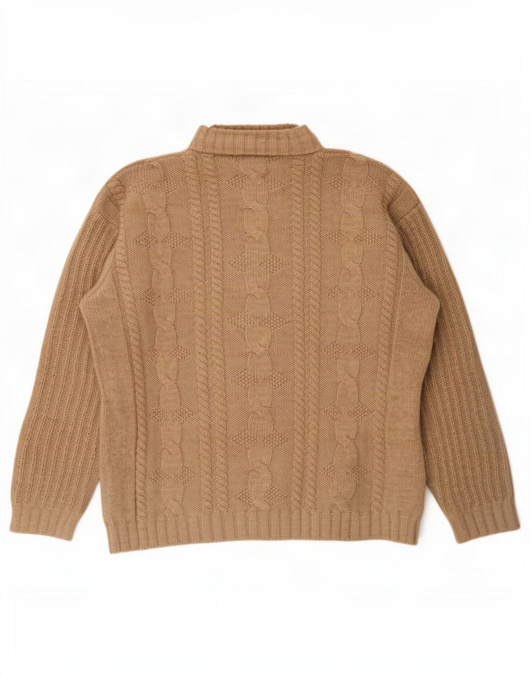 Ciao Pull col roulé pour homme en acrylique marron Taille L