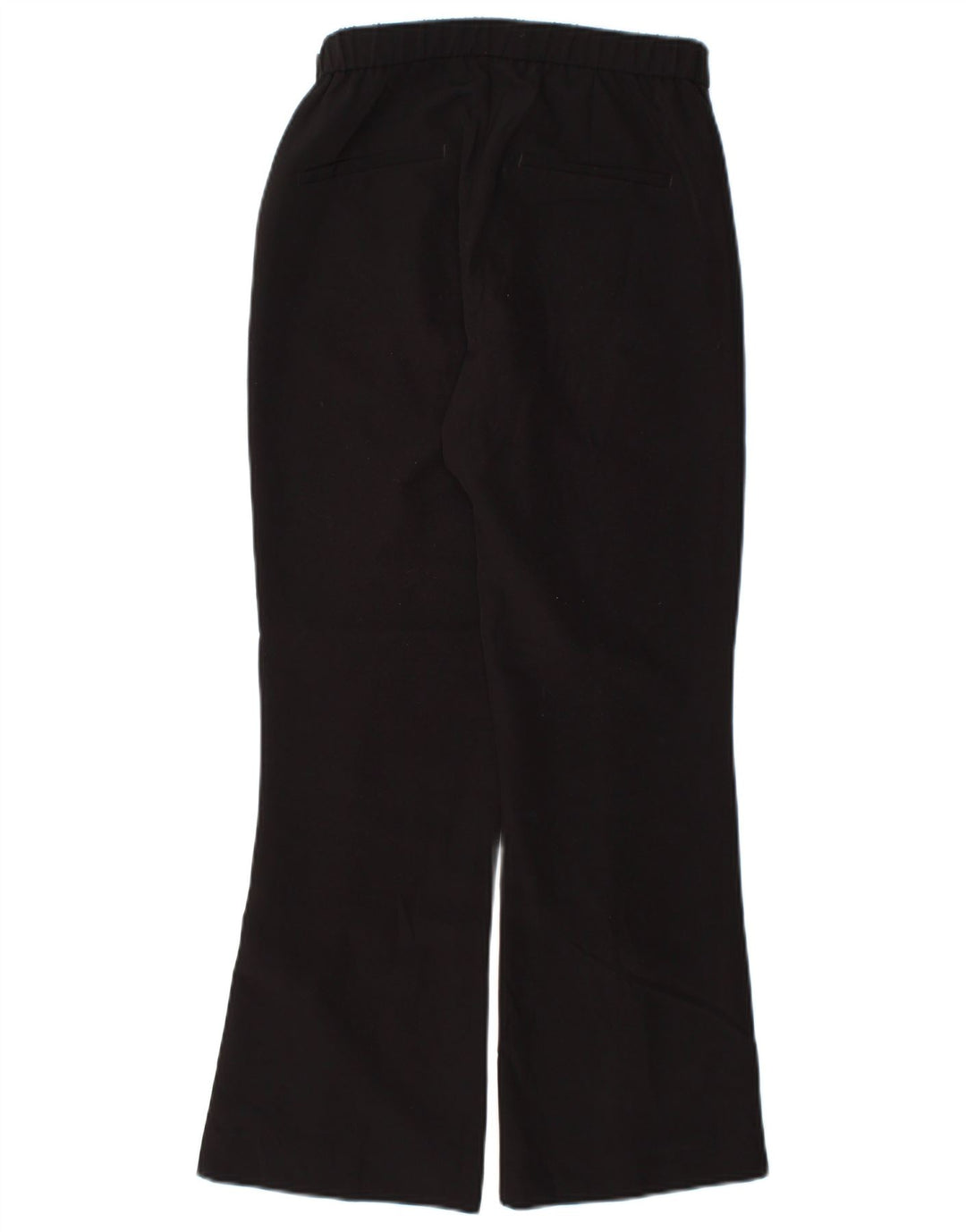 Zara Pantalon décontracté Bootcut Femme Petit W26 L26 Noir Polyester