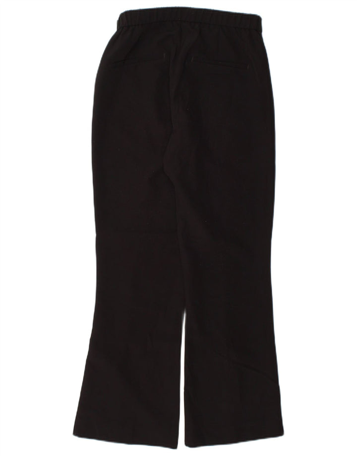 Zara Pantalon décontracté Bootcut Femme Petit W26 L26 Noir Polyester