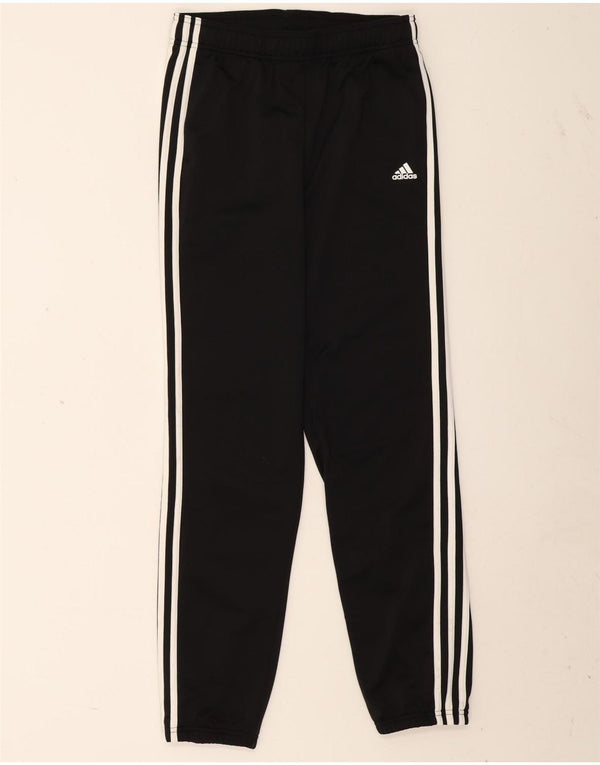 Adidas Pantalon de Survêtement Garçon 13-14 ans Noir Chevrons Polyester